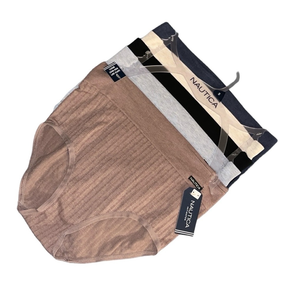 NÁUTICA ~ Women's High Waist NT5835 Underwear Panties Blend Material‎ 5-Pair S